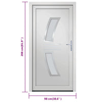 Porta Ingresso Bianca 98x208 cm in PVC