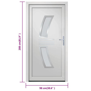 Porta Ingresso Bianca 98x208 cm in PVC