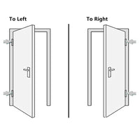 Porta Ingresso Antracite 88x200 cm in PVC 3187936