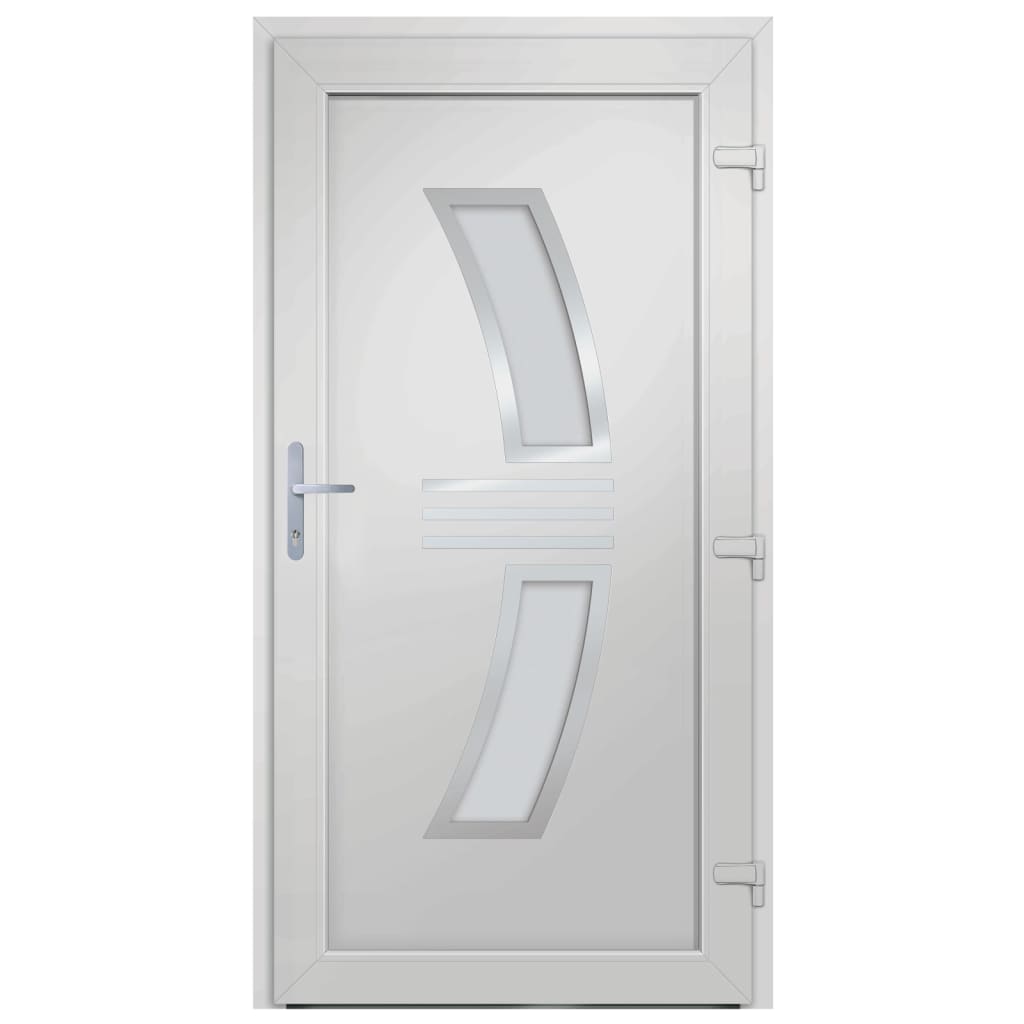 Porta Ingresso Antracite 98x208 cm in PVC