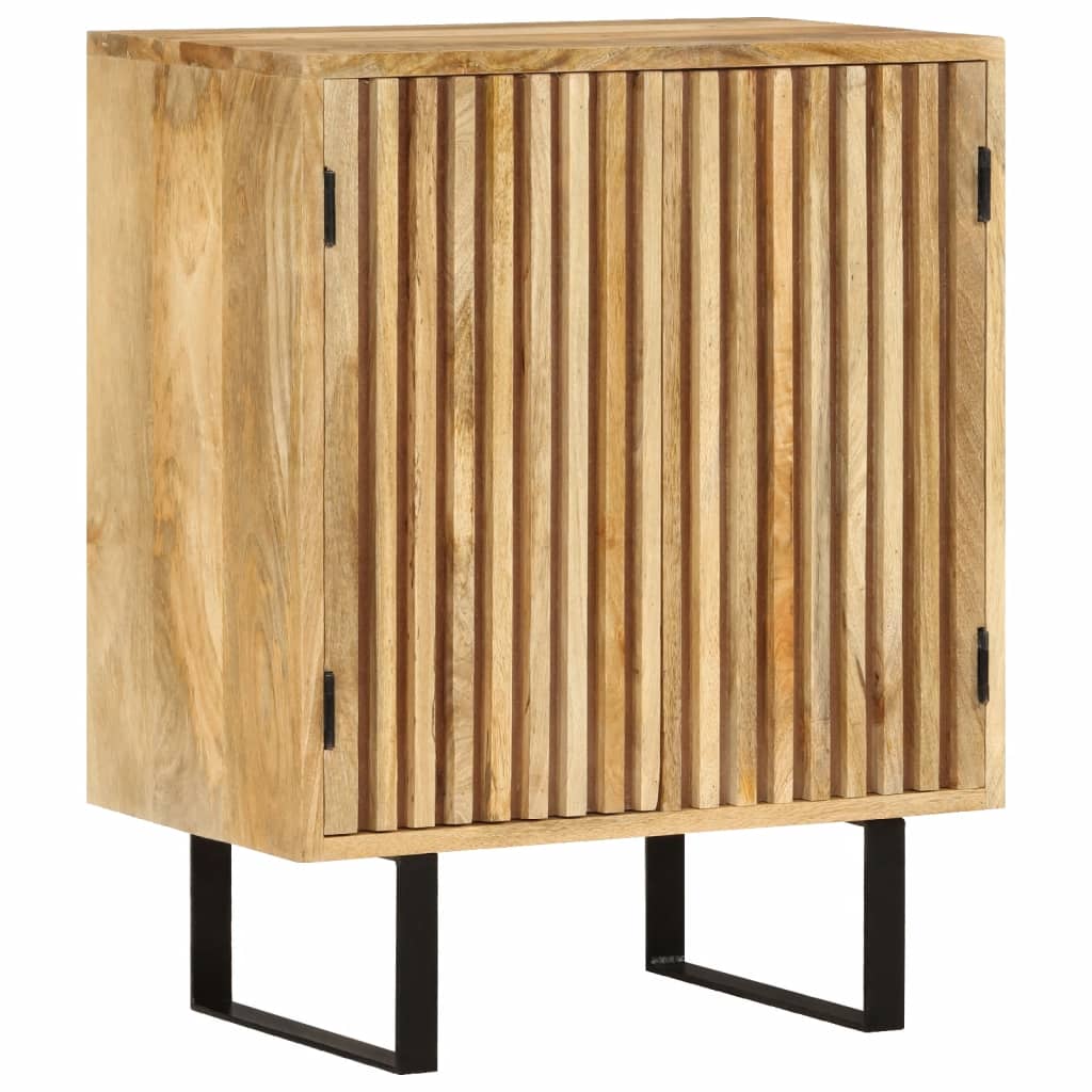 Credenza con 2 Ante 55x35x70 cm in Legno Massello di Mangocod mxl 102256