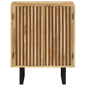Credenza con 2 Ante 55x35x70 cm in Legno Massello di Mango 354983