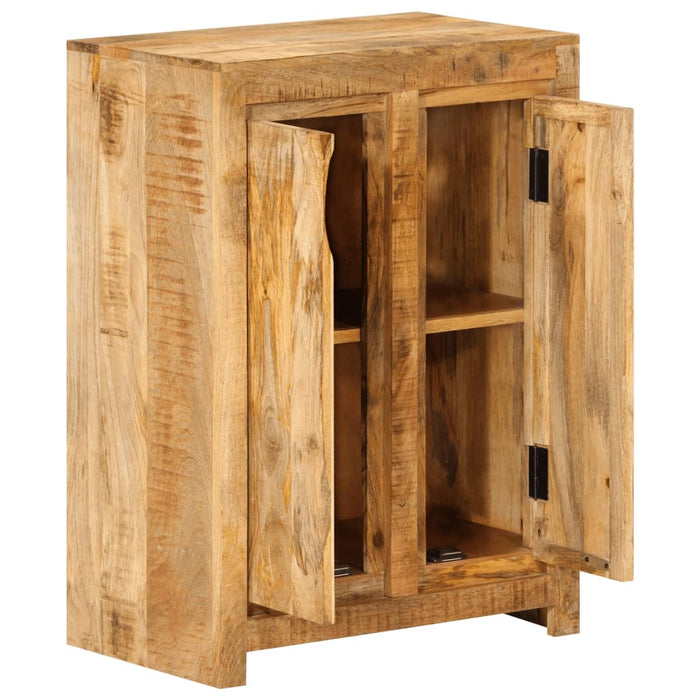 Buffet credenza cassettiera armadio mobile contenitore organizer per cucina soggiorno salotto 55 x 33 x 75 cm legno massello di mango marrone 02_0029589