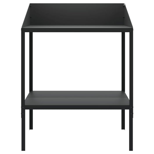 Portavaso per fiori 755 x 545 x 100 cm in acciaio zincato antracite 02_0045164