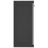 Armadio da Esterno Grigio e Nero 65x37x85 cm in PP 364199