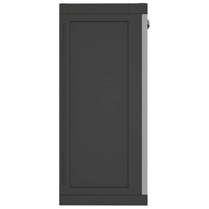 Armadio da Esterno Grigio e Nero 65x37x85 cm in PP 364199