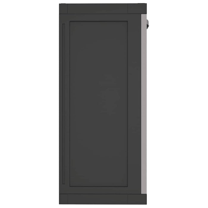 Armadio da Esterno Grigio e Nero 65x37x85 cm in PP 364199