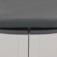 Armadio da Esterno Grigio e Nero 65x37x85 cm in PP 364199