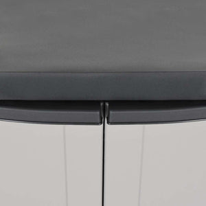 Armadio da Esterno Grigio e Nero 65x37x85 cm in PP 364199