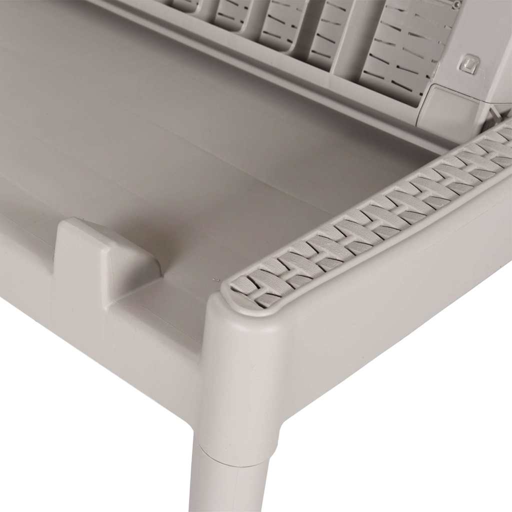 Lettino Cappuccino 186x60x29 cm in PP 364216