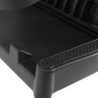 Lettino con Cuscino Antracite 186x60x29 cm in PP 364223