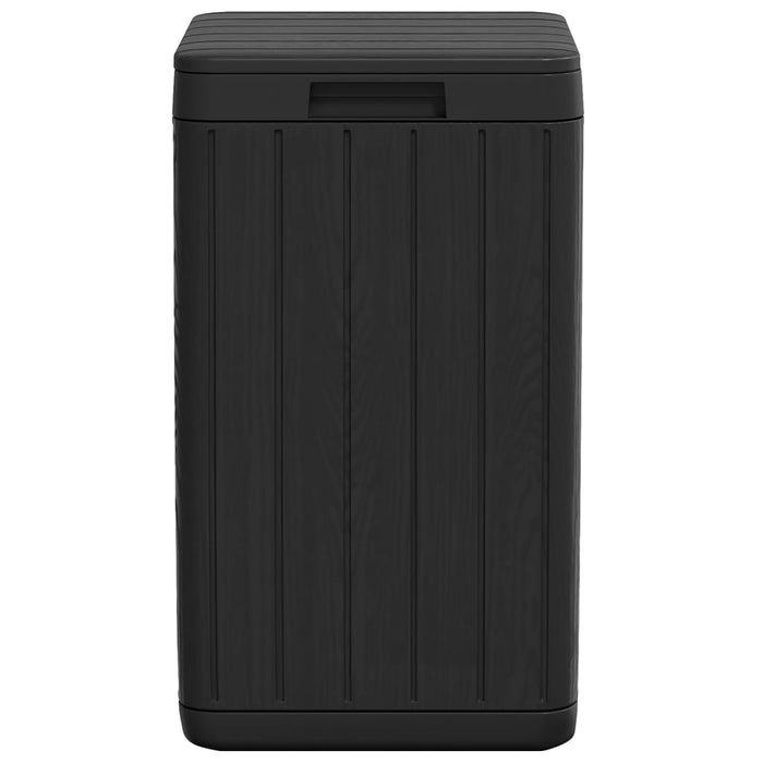 Cestino per Rifiuti da Esterno Antracite 38x38x65 cm in PP 364224