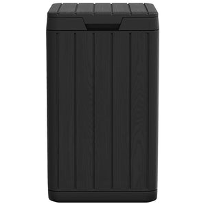 Cestino per Rifiuti da Esterno Antracite 38x38x65 cm in PP 364224