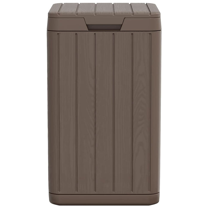 Cestino per Rifiuti da Esterno Marrone 38x38x65 cm in PP 364226