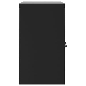 Armadio Classificatore Nero 90x40x70 cm in Acciaio 339722