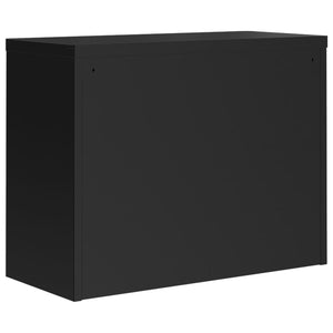 Armadio Classificatore Nero 90x40x70 cm in Acciaio 339722