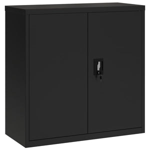 Armadio Classificatore Nero 90x40x90 cm in Acciaio 339730