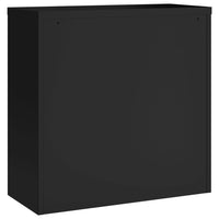 Armadio Classificatore Nero 90x40x90 cm in Acciaio 339730