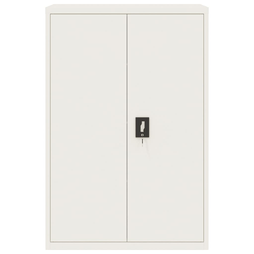 Armadio Classificatore Bianco 90x40x140 cm in Acciaio 339744