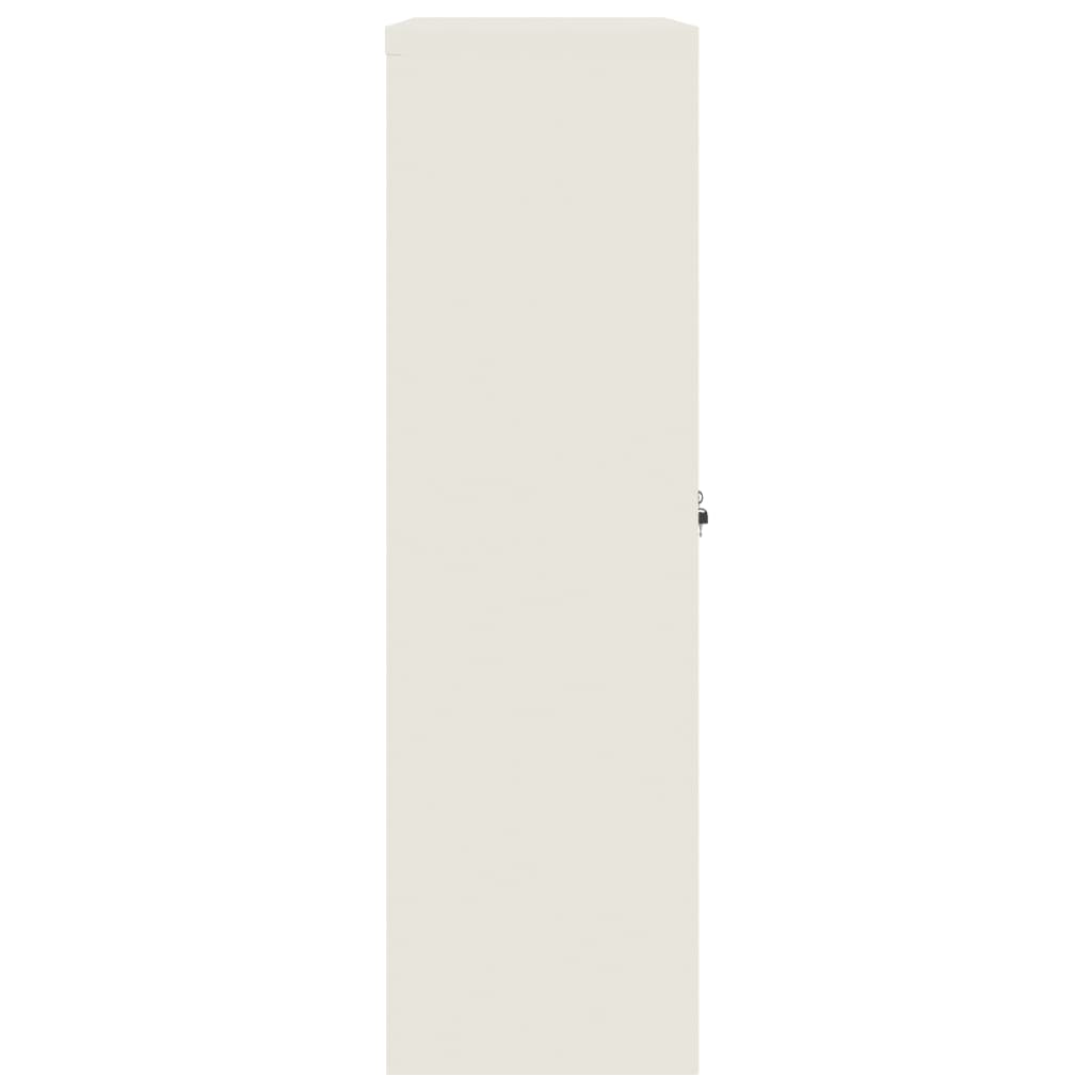 Armadio Classificatore Bianco 90x40x140 cm in Acciaio 339744