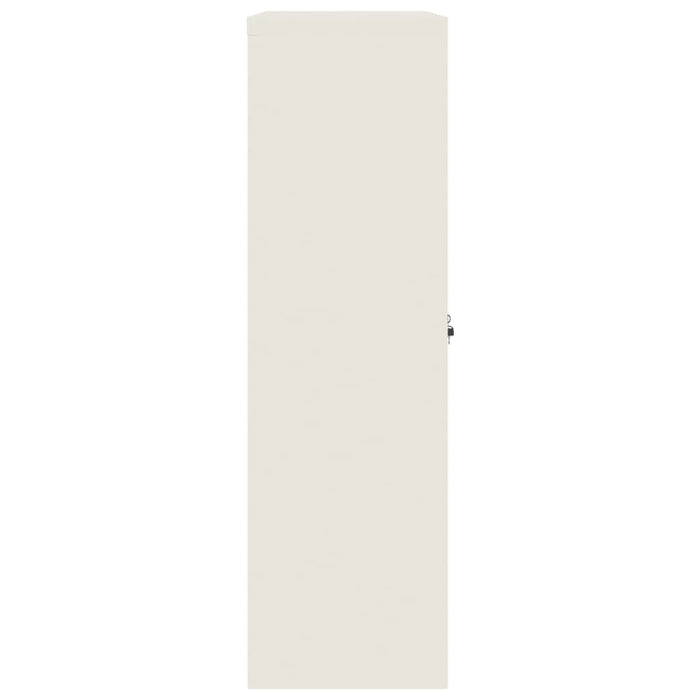 Armadio Classificatore Bianco 90x40x140 cm in Acciaio 339744