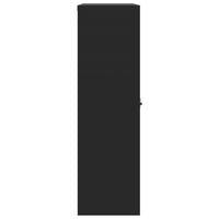 Armadio Classificatore Nero 90x40x140 cm in Acciaio 339746