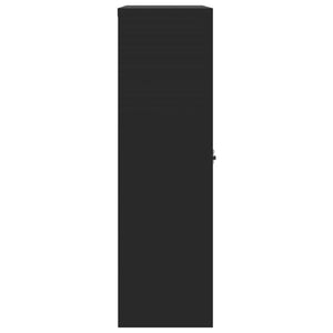Armadio Classificatore Nero 90x40x140 cm in Acciaio 339746