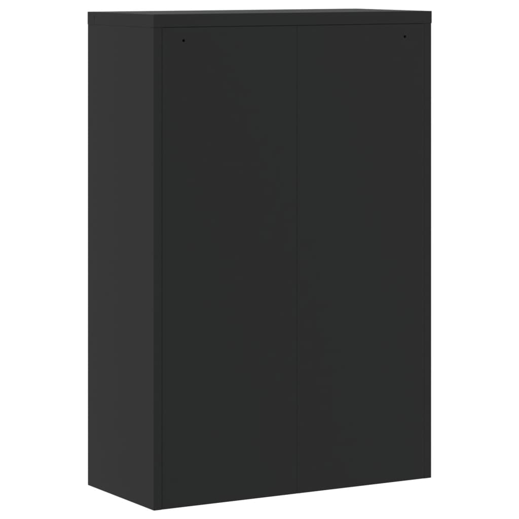 Armadio Classificatore Nero 90x40x140 cm in Acciaio 339746