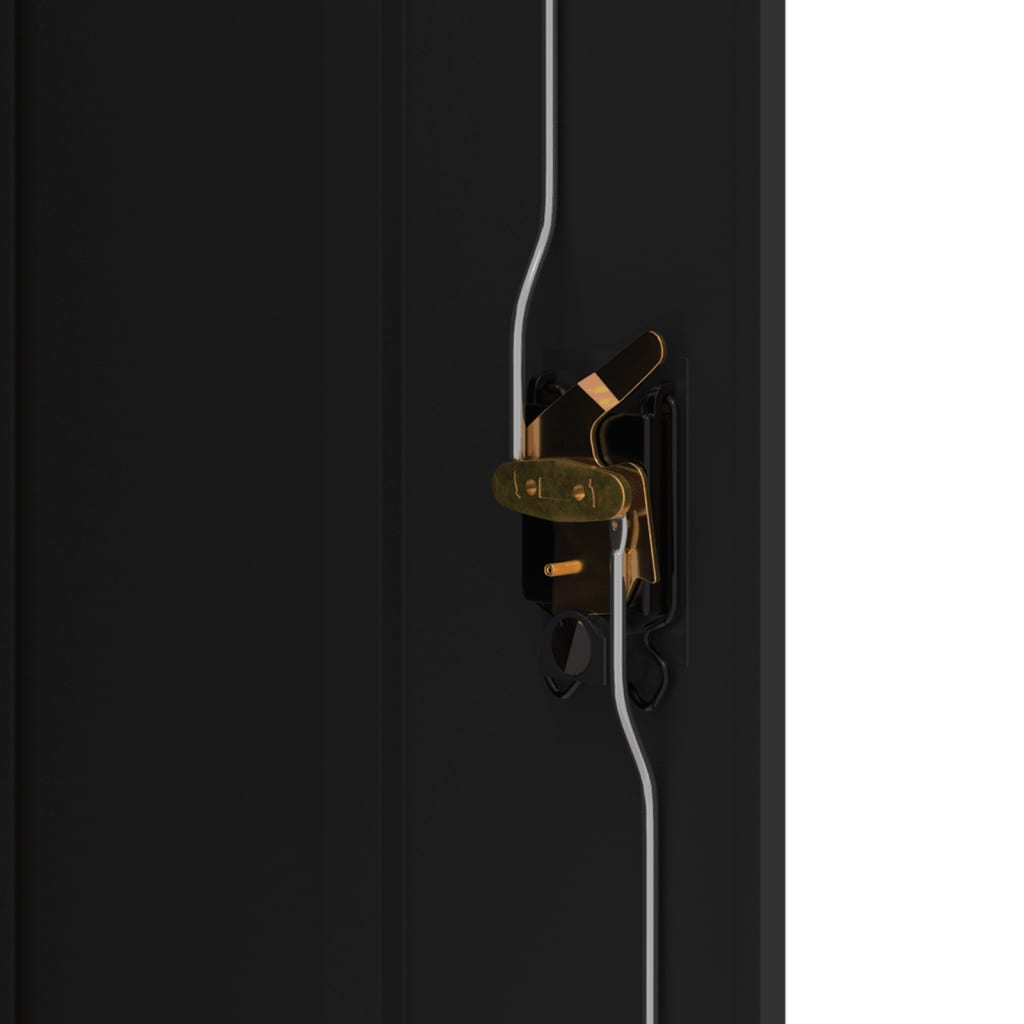 Armadio Classificatore Nero 90x40x140 cm in Acciaio 339746