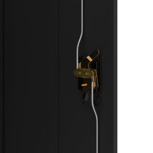 Armadio Classificatore Nero 90x40x140 cm in Acciaio 339746