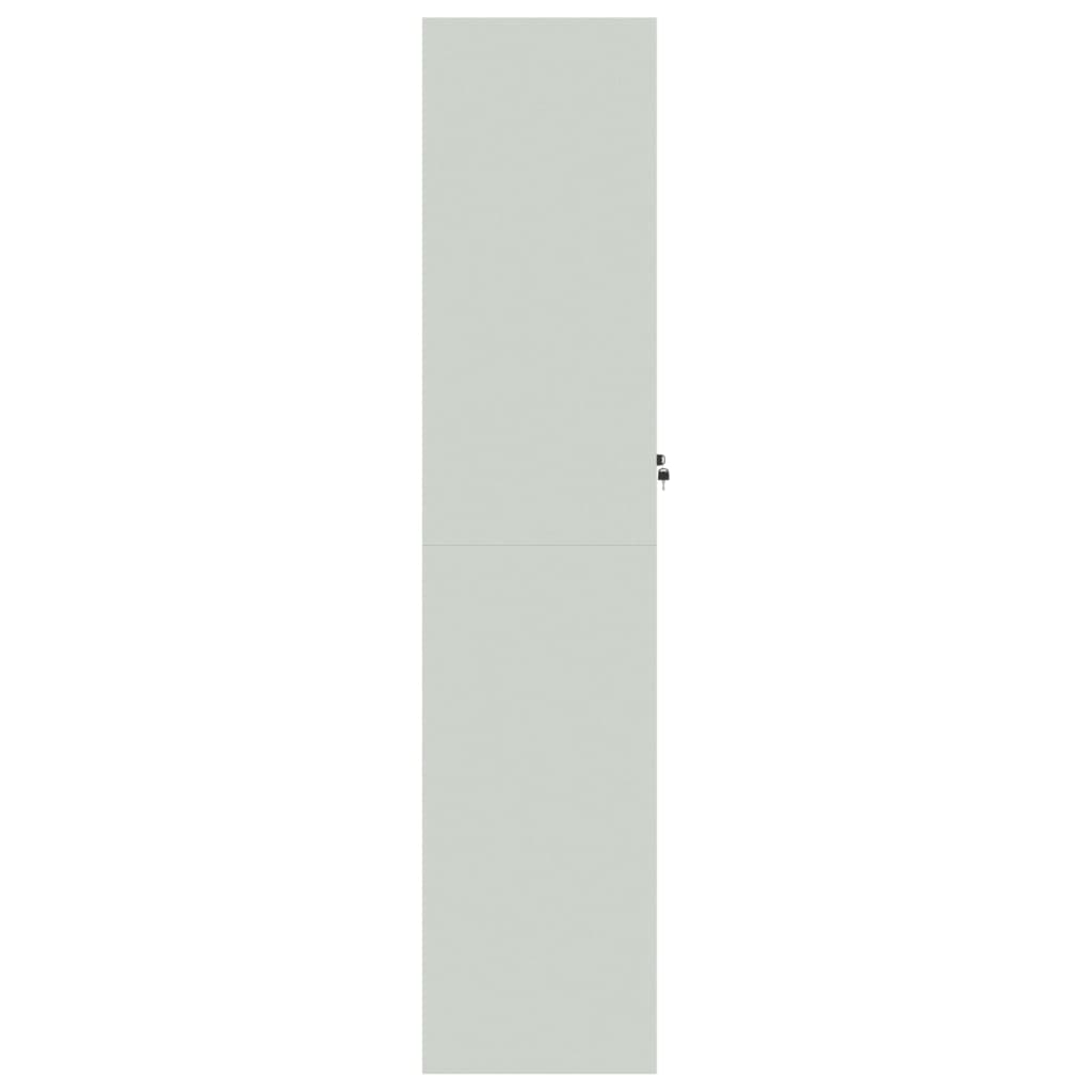 Armadio Classificatore Grigio Chiaro 90x40x180 cm in Acciaio 339753