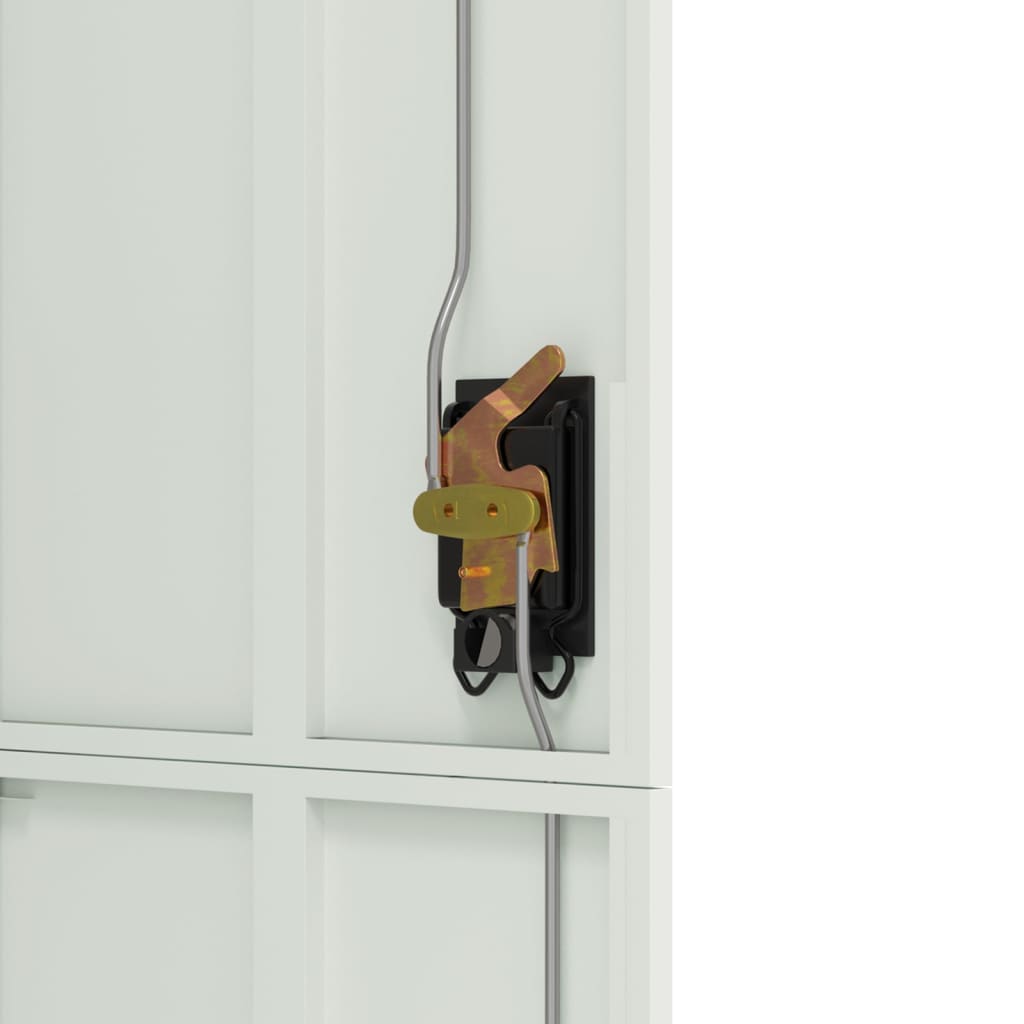 Armadio Classificatore Grigio Chiaro 90x40x180 cm in Acciaio 339753