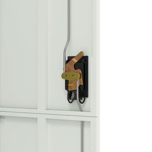 Armadio Classificatore Grigio Chiaro 90x40x180 cm in Acciaio 339753