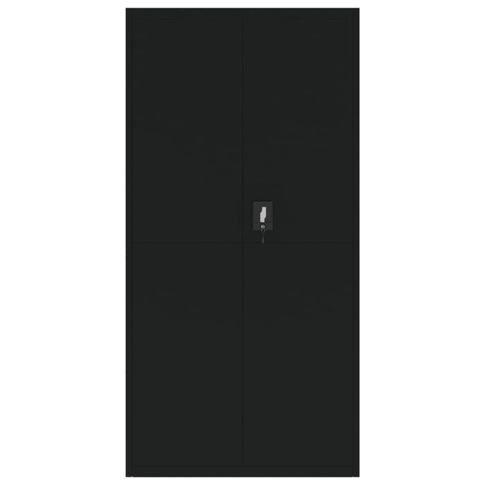 Armadio Classificatore Nero 90x40x180 cm in Acciaio 339754