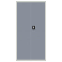 Schedario Grigio Chiaro e Grigio Scuro 90x40x180 cm in Acciaiocod mxl 105584