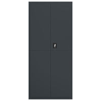 Armadio Classificatore Antracite 90x40x200 cm in Acciaio