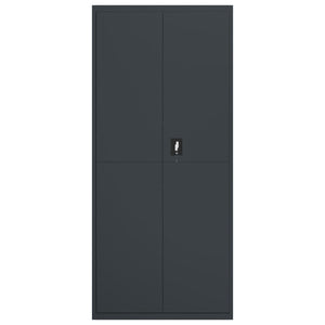 Armadio Classificatore Antracite 90x40x200 cm in Acciaio 339763