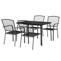 Set da Pranzo da Giardino 5 pz in Acciaio Antracite 3187970