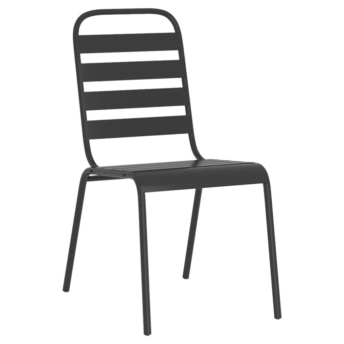 Set da Pranzo da Giardino 7 pz in Acciaio Antracite 3187990