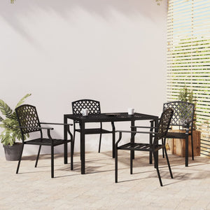 Set da Pranzo da Giardino 5 pz in Acciaio Antracite 3188000