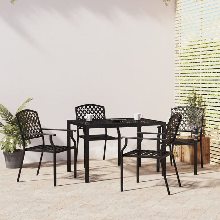 Set da Pranzo da Giardino 5 pz in Acciaio Antracite 3188000