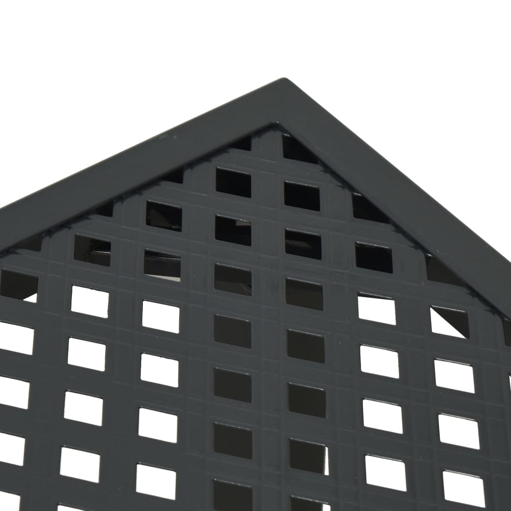 Set da Pranzo da Giardino 9 pz in Acciaio Antracite 3188006