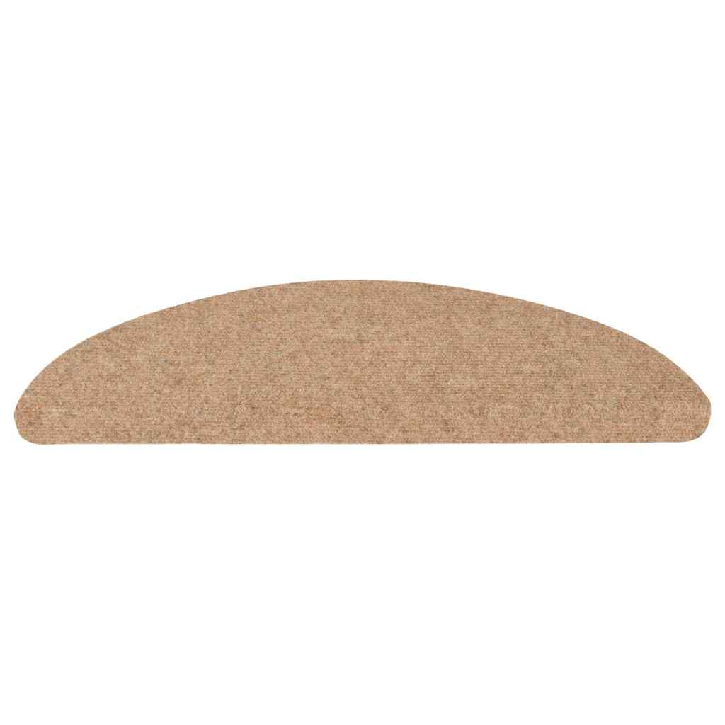 Tappetini Autoadesivi per Scale 10pz Beige 56x17x3 cm 355250