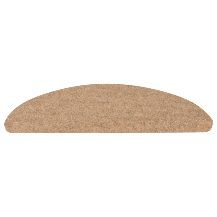 Tappetini Autoadesivi per Scale 10pz Beige 65x22,5x3,5 cm