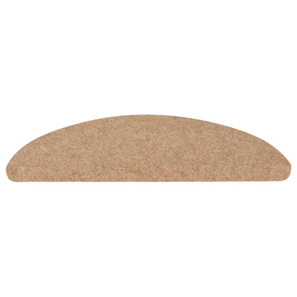 Tappetini Autoadesivi per Scale 10pz Beige 65x22,5x3,5 cm 355251