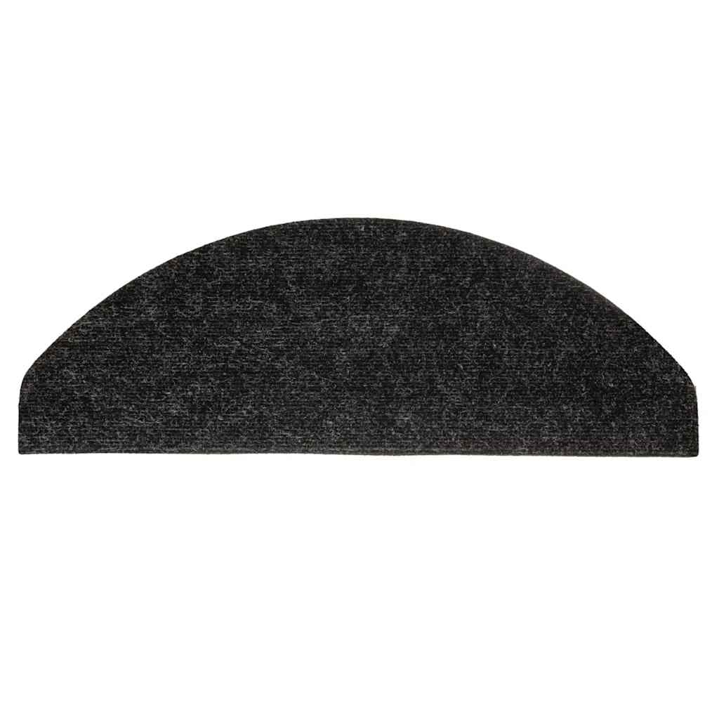 Tappetini Autoadesivi per Scale 10pz Antracite 65x22,5x3,5 cm