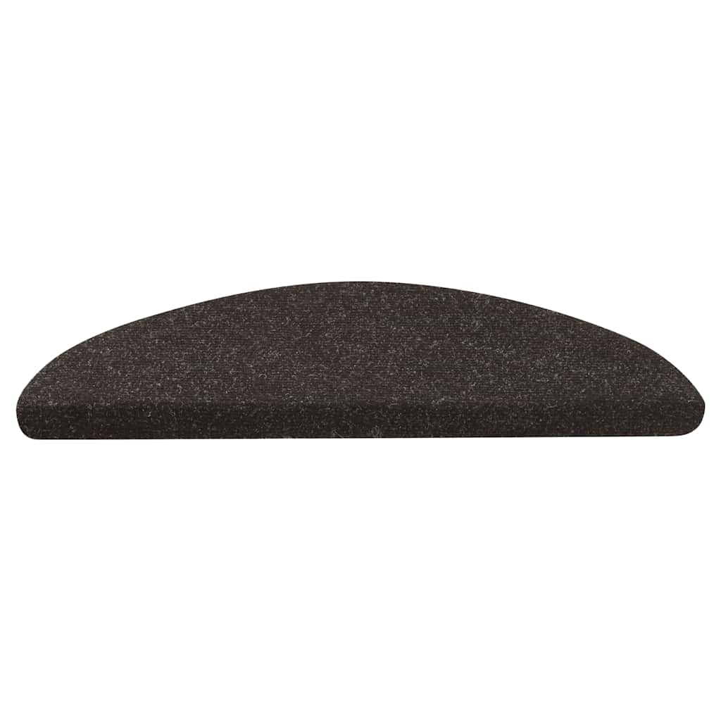 Tappetini Autoadesivi per Scale 10pz Neri 56x17x3 cm 355254