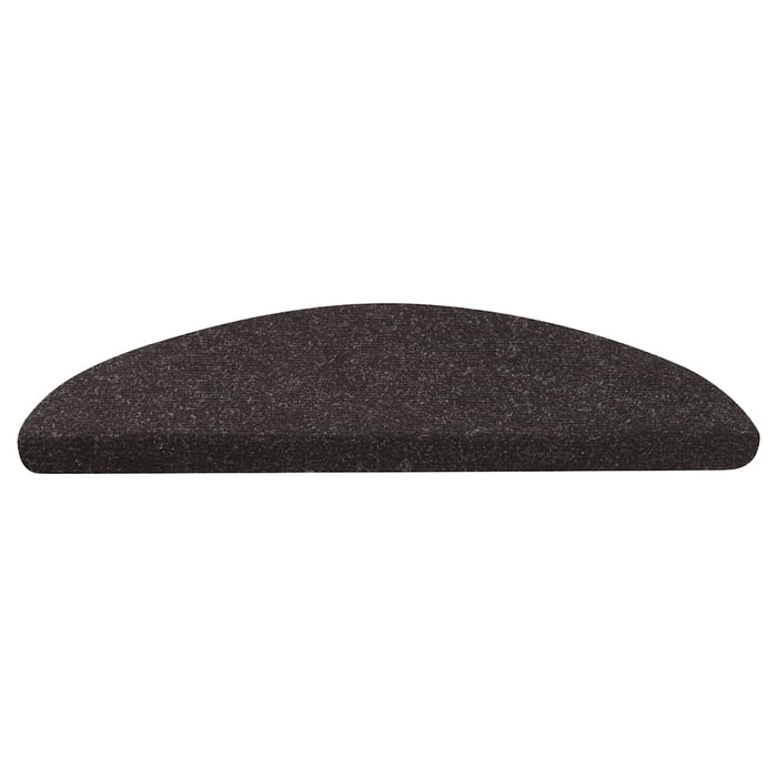 Tappetini Autoadesivi per Scale 10pz Neri 56x17x3 cm 355254