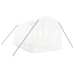 Serra con Telaio in Acciaio Bianco 8 m² 4x2x2 m 3188028