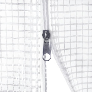 Serra con Telaio in Acciaio Bianco 8 m² 4x2x2 m 3188028